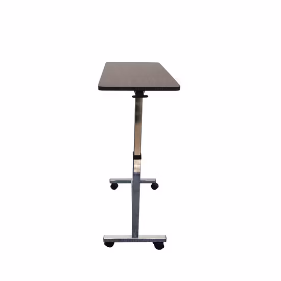 Sy-R083 Medical Height Adjustable Overbed Table Patient Bedside Table with Casters