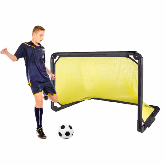 Porta da calcio pop-up portatile in plastica PVC per articoli sportivi per allenamento