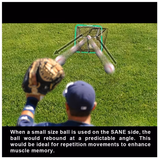 Rete da rimbalzo, singola o doppia faccia, rete da rimbalzo caricata a molla, calcio Bl21597