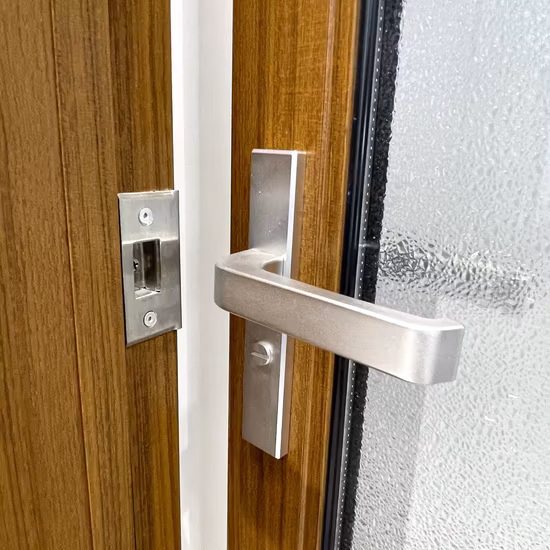 Porta WC in alluminio in stile moderno/telaio in alluminio con vetro