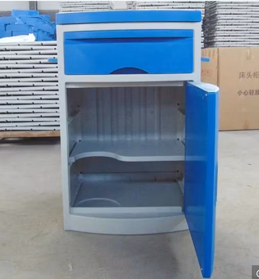 Comodino medico mobile dell'ospedale del comodino del comodino di plastica dell'ABS di vendita calda poco costosa da vendere